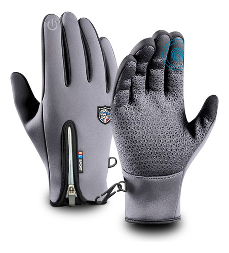 Guantes Térmicos Unisex Moto Ciclismo Invierno Dedo Táctil 