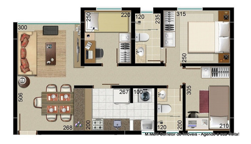Imagem 30 de 30 de Apartamento Com 3 Dormitórios À Venda Com 103.39m² Por R$ 466.900,00 No Bairro Boa Vista - Curitiba / Pr - M2bv-ebhpn3