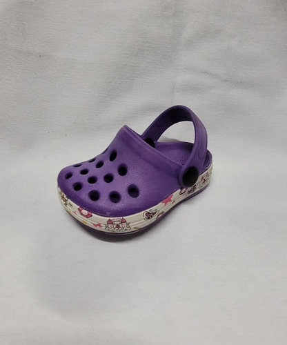 Zueco Crocs  Caburé  De Bebe 19/20 Color Lila