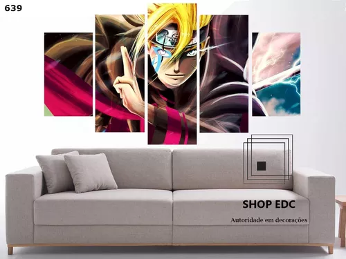 Quadro decorativo Boruto Karma Desenho Anime Otaku para sala