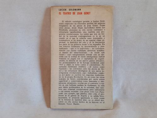 Imagen 2 de 9 de El Teatro De Jean Genet Goldmann Ed Monte Avila