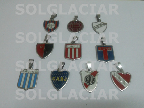 Dije Esmaltado Acero Quirurgico Equipos Futbol Boca River San Lorenzo Racing Huracan Independiente Argentina Y Mas