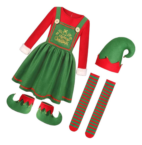 Conjunto De Ropa De Vestir Para Disfraz De Navidad Para
