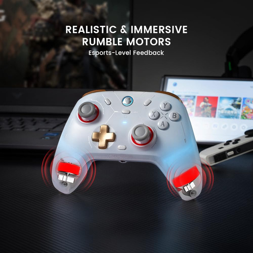 Gamesir White Cyclone 2 Pc Controller Mag-res Tmr Sticks...