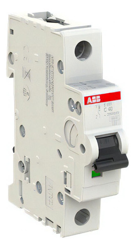 Interruptor Termomagnético Abb 1p In 40a 6ka Curva C- S201-c