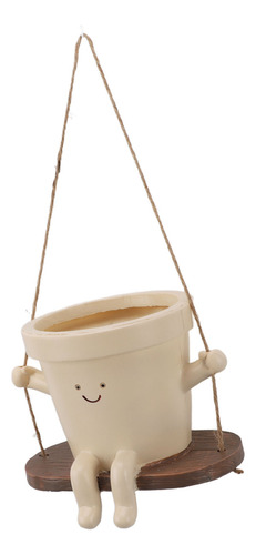 Maceta Swing Face Para Colgar En Forma De Cabeza De Flor De