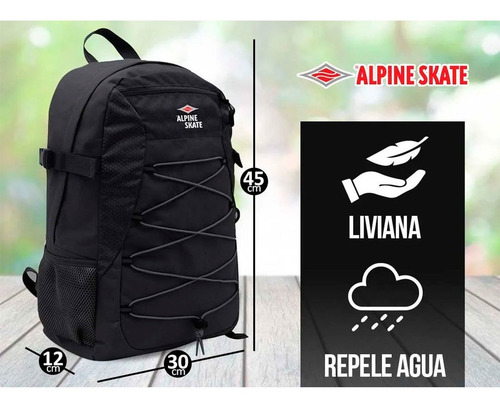 Imagen 5 de 7 de Mochila Deportiva Trekking Alpine Skate Running Urbana Cuota