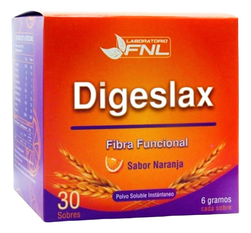 Digeslax Laxante Natural Fibra Psyllium 30 Sobres - Fnl