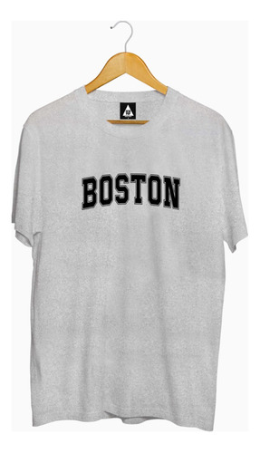 Remeras Negras Estampadas Boston Zeta Pop