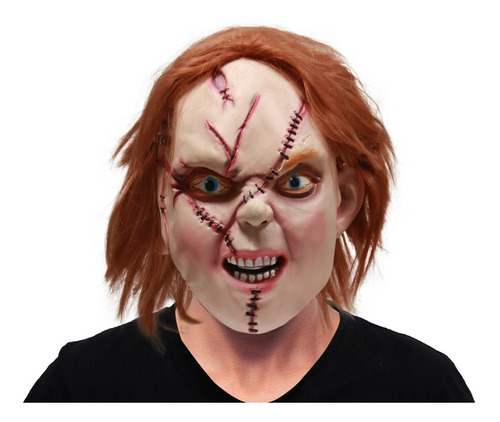 Mascara De Latex Muñeco Maldito - Chucky - El Mejor Precio! Color Piel