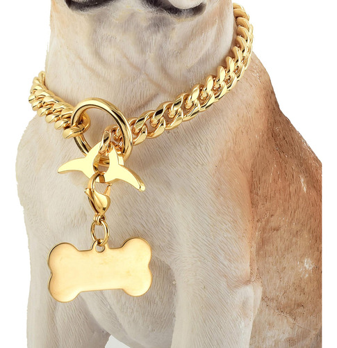 Collar De Cadena Para Perro Cadena De Eslabones Cubanos De A