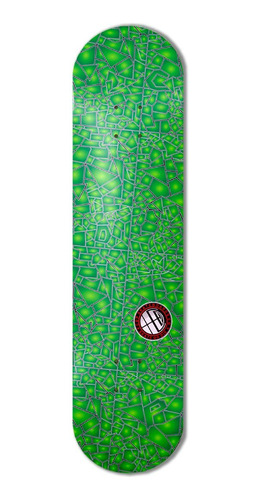 Cdp Mosaico Verde Tabla Skate Guatambu Medida 8 