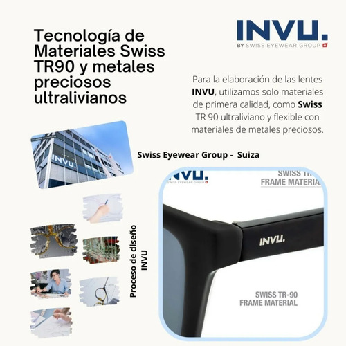 Imagen 6 de 7 de Lentes De Sol Unisex - Invu V2100 Ultra Polarizados Uv400