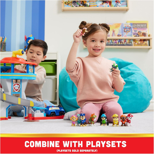Paw Patrol, Set De 10 Figuras De Juguete Coleccionables