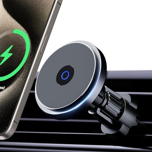 Magnetic Wireless Car Charger Air Vent Phone Mount Charger C