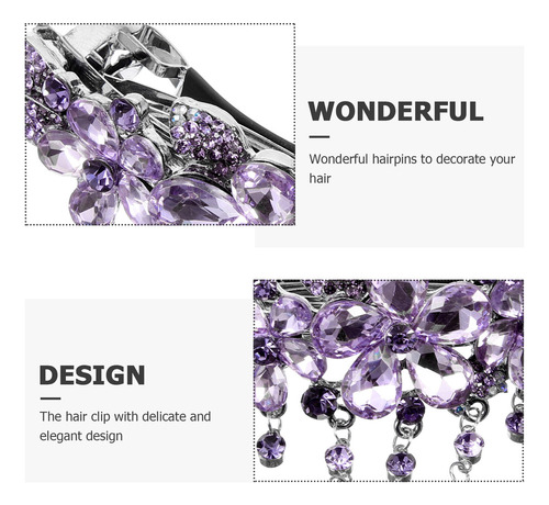 Broches Para Mujer Con Pedrería En Forma De Horquilla