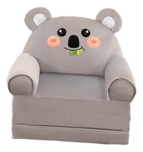 Sofá Cama Plegable Para Niños Y Niñas, Sillón Con Gris