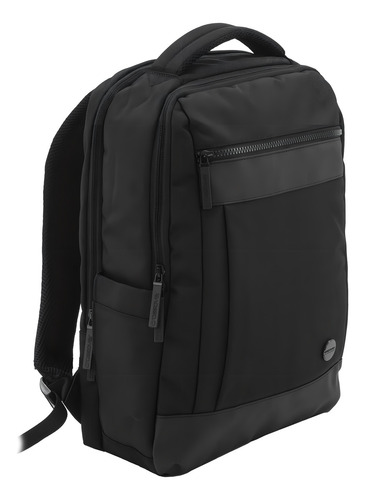 Mochila Crossover Rhea Portanotebook 15.6 Color Negro Diseño De La Tela Lisa