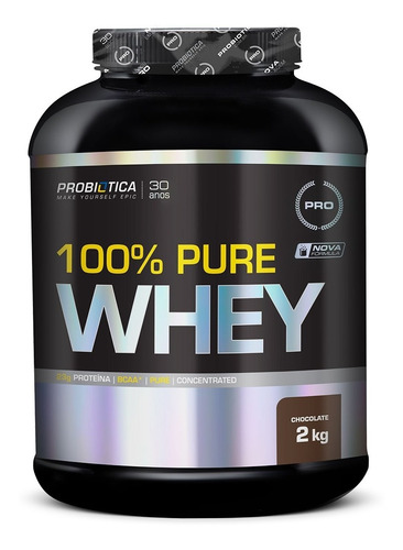 100% Pure Whey Protein 2kg - Probiótica - Ainda Mais Sabor