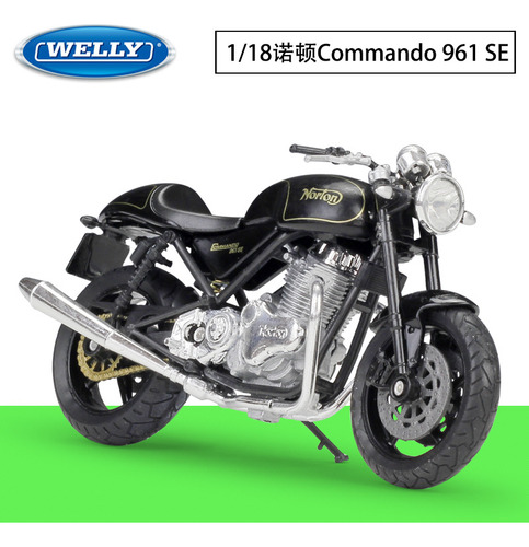Welly Norton Commando 961 Se Moto De Aleación Modelo 1:18