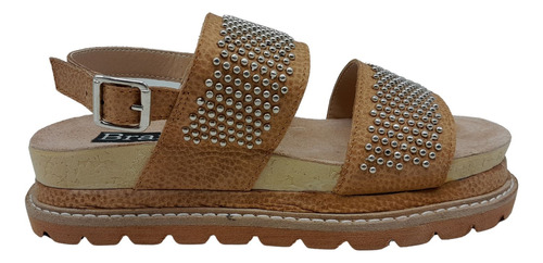 Sandalias De Cuero Mujer Moda Verano