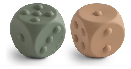 Mushie Silicone Dice Press Toy | Juego Sensorial Para Bebés 