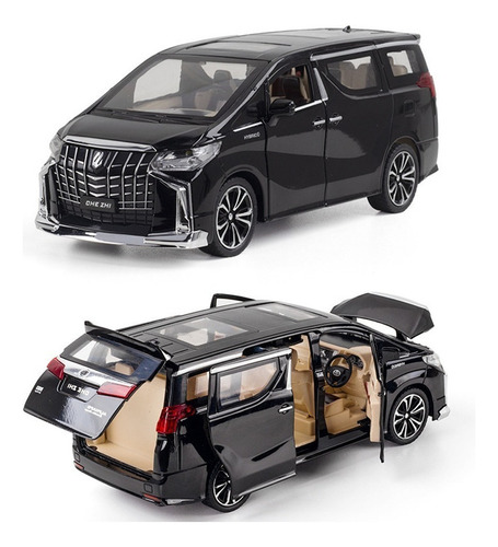 Toyota Sienna Metal Modelo Coche 1/24 Seis Puertas Realista