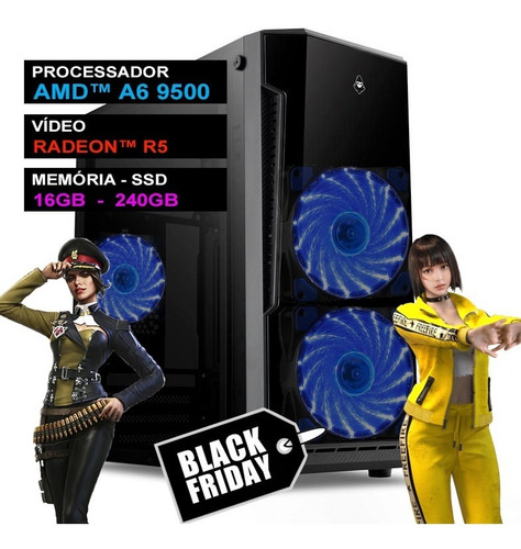 Computador Completo 16gb Pc Gamer Cs Pubg Fortnite Lol Nfe
