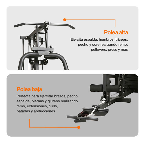 Gimnasio Multifuncional Bodytrainer Hg-321 Negro