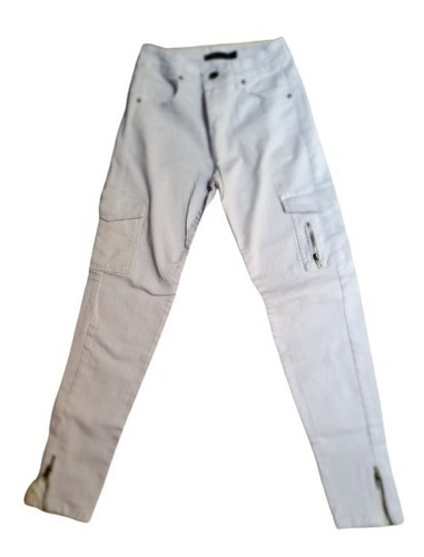 Aurojul-pantalon Blanco Jean Elastizado Cierres-dimple T-40