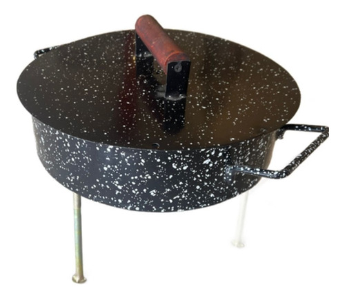 Disco Enlozado De 40cm + Tapa Con Patas Desmontables.