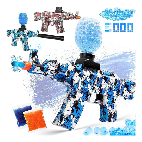 Arma De Gel Bolinha Arminha Ak47 Metralhadora Automática