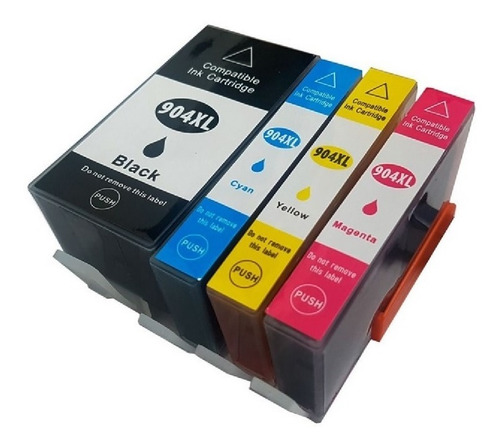 Pack 4 Tintas Opcional 904xl Bcmy Officeje 6951 6970 C/iva