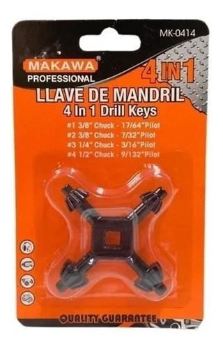 Llave De Mandril 4 En 1 Makawa 