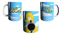 Comprar Taza Homero Simpson No Toques Mi Taza Con Arma. Los Simpsons