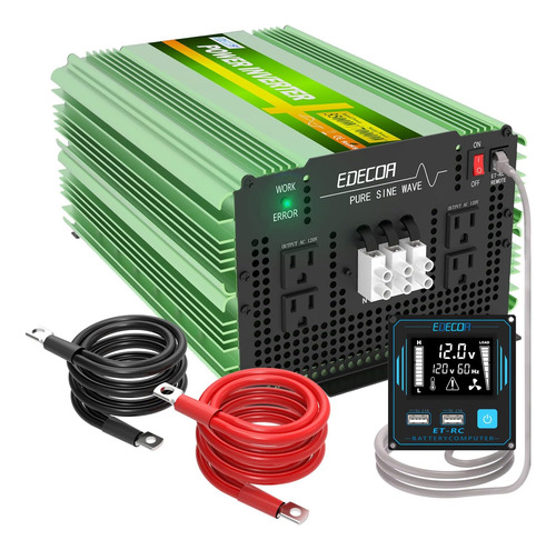 Inversor De Energía De Onda Sinusoidal Pura Edecoa De 3500 V