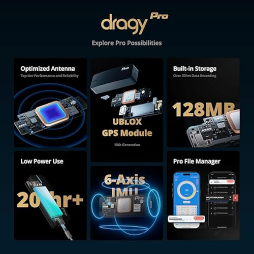Dragy Pro - Medidor De Rendimiento Gps Profesional