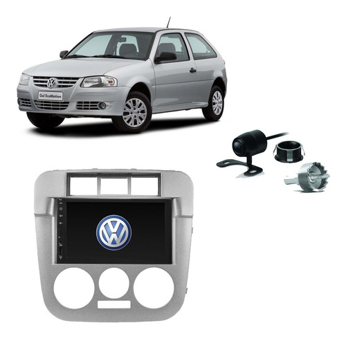 Kit Central Multimídia Gol G4 Mp5 / Mp8 + Moldura + Câmera