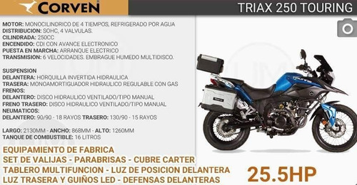 Imagen 7 de 8 de Corven Triax 250 Touring ( Entrega Inmediata )