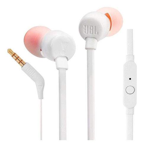 Auricular In-ear Jbl T110 Blanco Color White