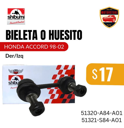 Bieleta Delantera Honda Accord 98-02