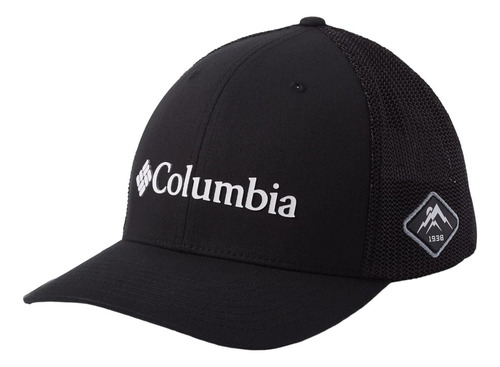 Gorra Columbia Pfg Mountain Tubular Flexfit Negro Azabache