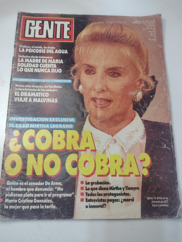 Revista Gente Nº1339 Marzo 1991
