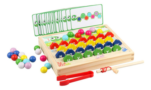 Juego De Pesca De Madera Magnético Habilidad Motora Fina