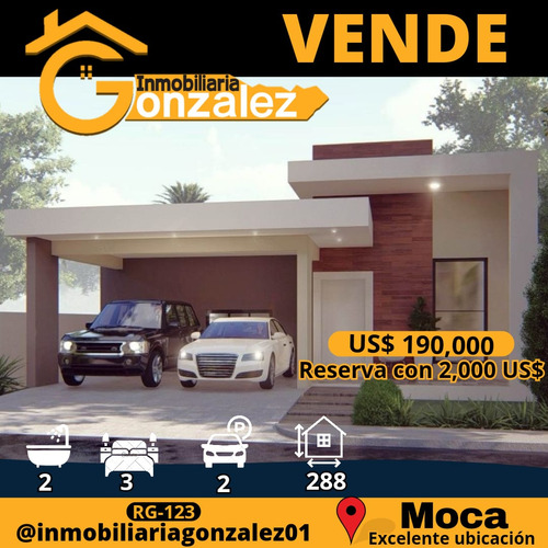 Inmobiliaria González Vende Moderna Casa En Moca
