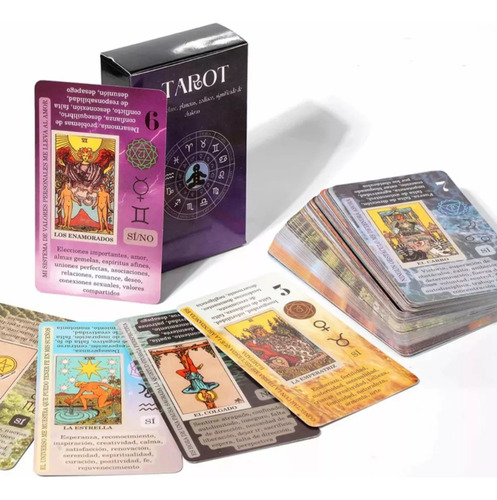 Tarot Rider-waite Con Descripción En Español En Cada Carta