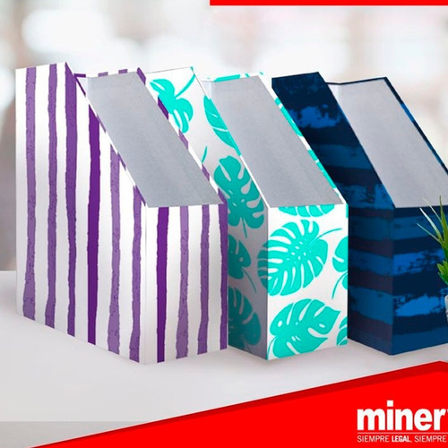 Revistero Femenino Líneas Moradas Minerva