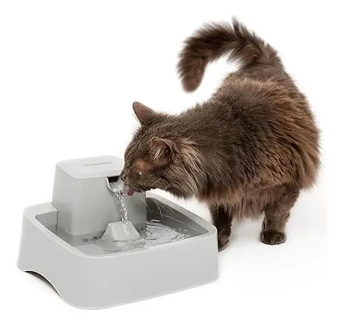 Fuente De Agua PetSafe Drinkwell 1 Galón - Para Perros Medianos Y Gatos, Flujo Ajustable, Filtro Incluido, Fácil Limpieza