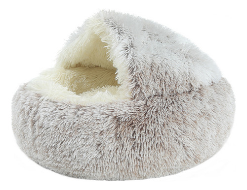 Cama Tipo Cueva De Felpa Para Gatos: Cálida, Cómoda, Fácil D