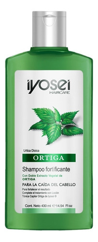 Shampoo Fortificante C/ Doble Extracto De Ortiga Iyosei X430